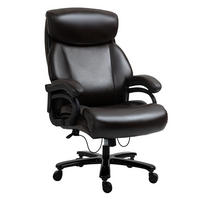 BÜROSTUHL, Kunstleder, Braun - Braun, Leder (83/122/72cm) - Vinsetto