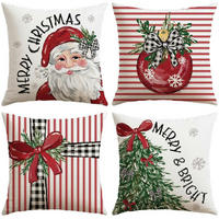 ZIERKISSENBEZUG 4er-Set 40 x 40 cm Weihnachtsmotiv - Multicolor, Textil (40/40cm)