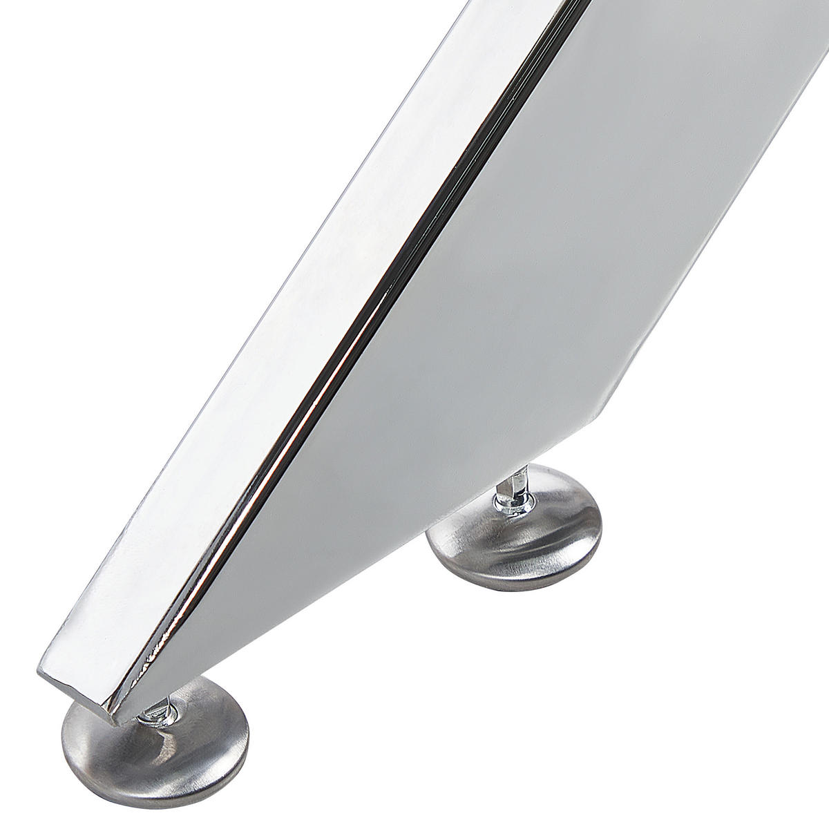 ESSTISCH 120/70/76 cm Silberfarben Rechteckig Maramo - Silberfarben, Glas (120/70/76cm) - Beliani
