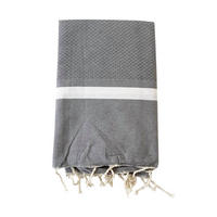 HAMAMTUCH Melissa Grau 200x200 190g/m² - Grau, Textil (200/200cm) - LE COMPTOIR DE LA PLAGE