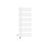 BADHEIZKÖRPER elektrisch IRON EM 600x1400 mm Weiß mit Heizstab 1200W Digital - Weiß, Metall (60/140/3cm) - LuxeBath