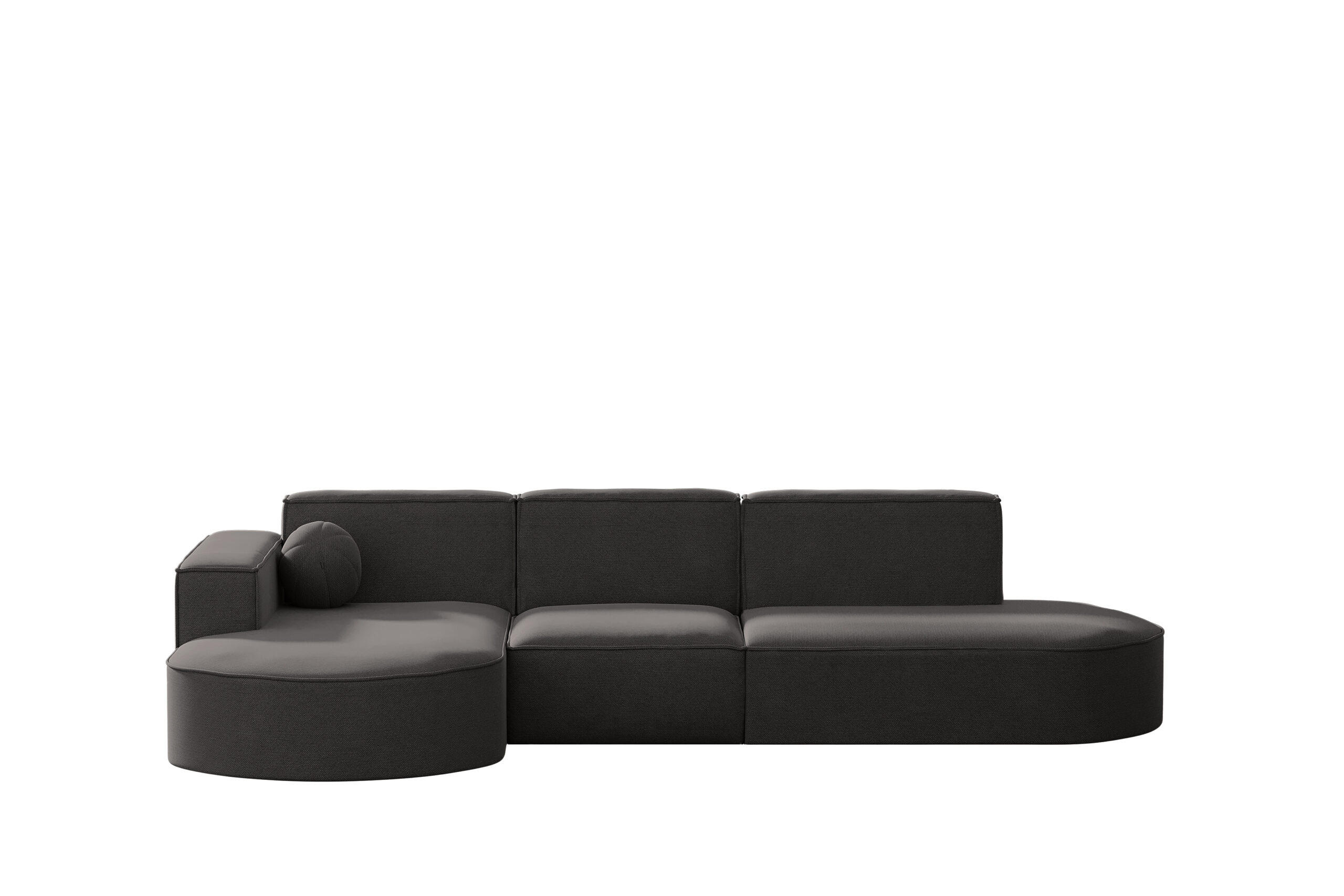 GARTENECKSOFA L-Form Garten Modena L Patio Grau Links - Grau, Holz/Textil (165/78/296cm) - Kaiser Möbel