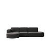 GARTENECKSOFA L-Form Garten Modena L Patio Grau Links - Grau, Holz/Textil (165/78/296cm) - Kaiser Möbel