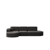 GARTENECKSOFA L-Form Garten Modena L Patio Grau Links - Grau, Holz/Textil (165/78/296cm) - Kaiser Möbel