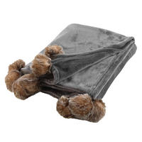 TAGESDECKE Snowy 125/150 cm - Grau, Textil (150/125cm) - Douceur d´intérieur