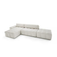 ECKSOFA mit Schlaffunktion Liptitz La, Creme - Creme, Textil (100/363cm) - Fedve