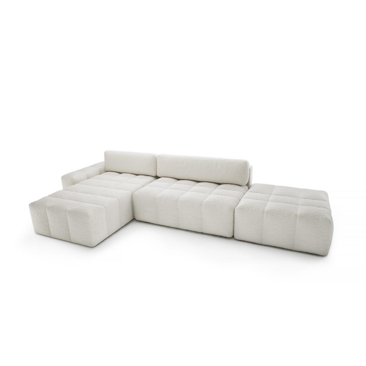 ECKSOFA mit Schlaffunktion Liptitz La, Creme - Creme, Textil (100/363cm) - Fedve