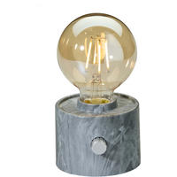 LED-TISCHLAMPE Vintage Edison dimmbar 10x9x16cm Marmor grau - Weiß, Kunststoff (10/8.7/16cm) - Northpoint