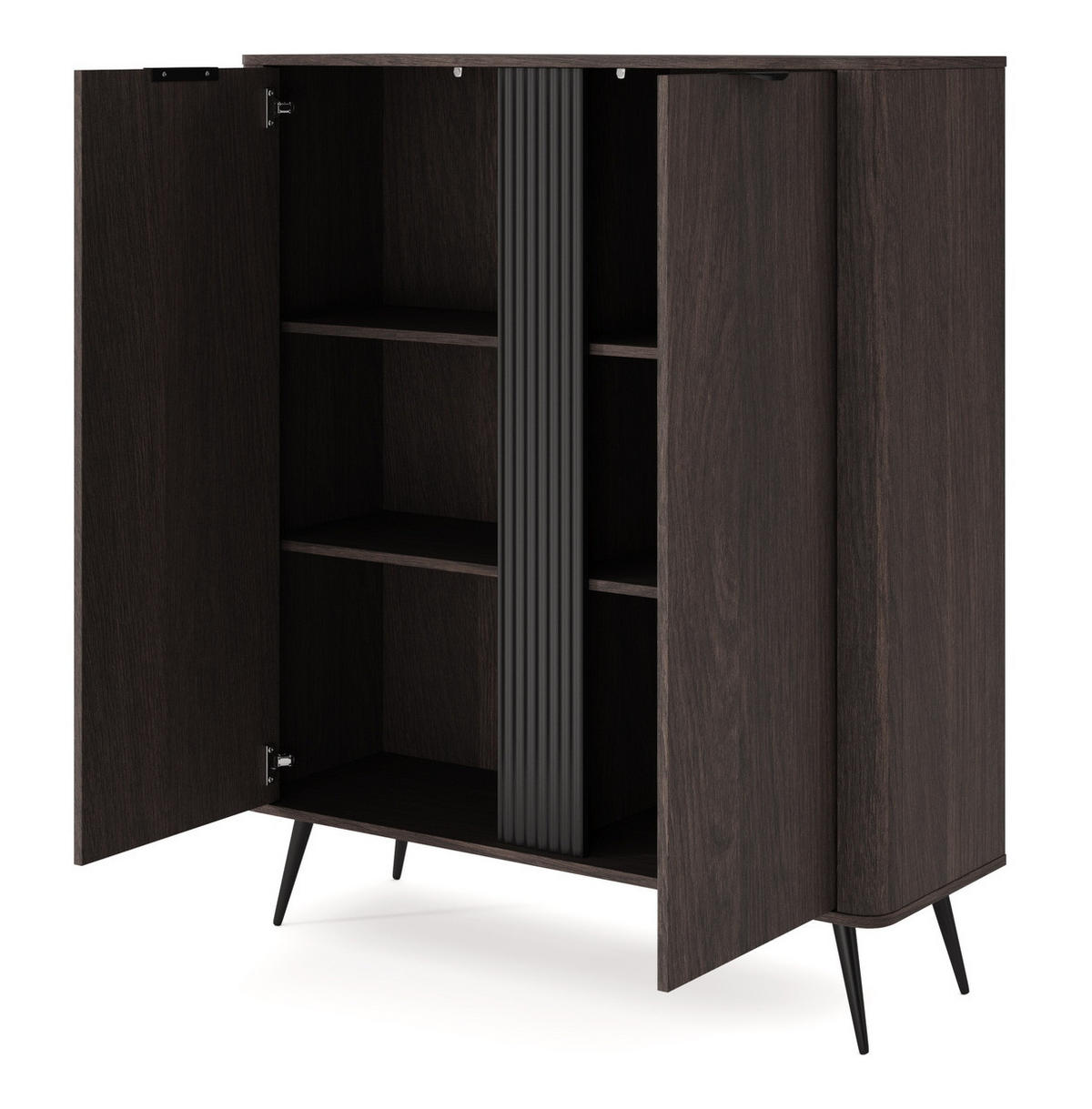 KOMMODE Braun 113 cm Estera mit 2 Türen, Eiche Dunin - Eichefarben, Holz (113/134/38cm) - Emporius