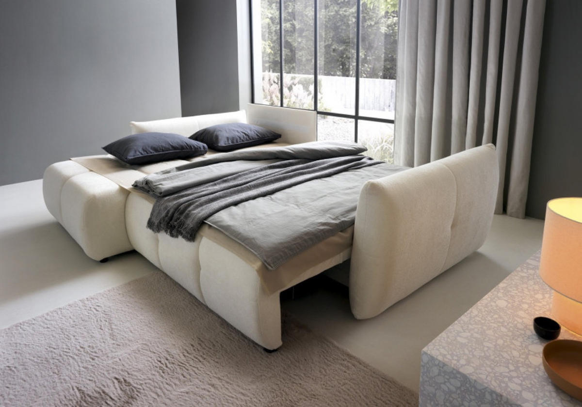 ECKSOFA Ecru BOSE Mit Schlaffunktion Links - Ecru, Textil (257/177cm) - Sepro Meble