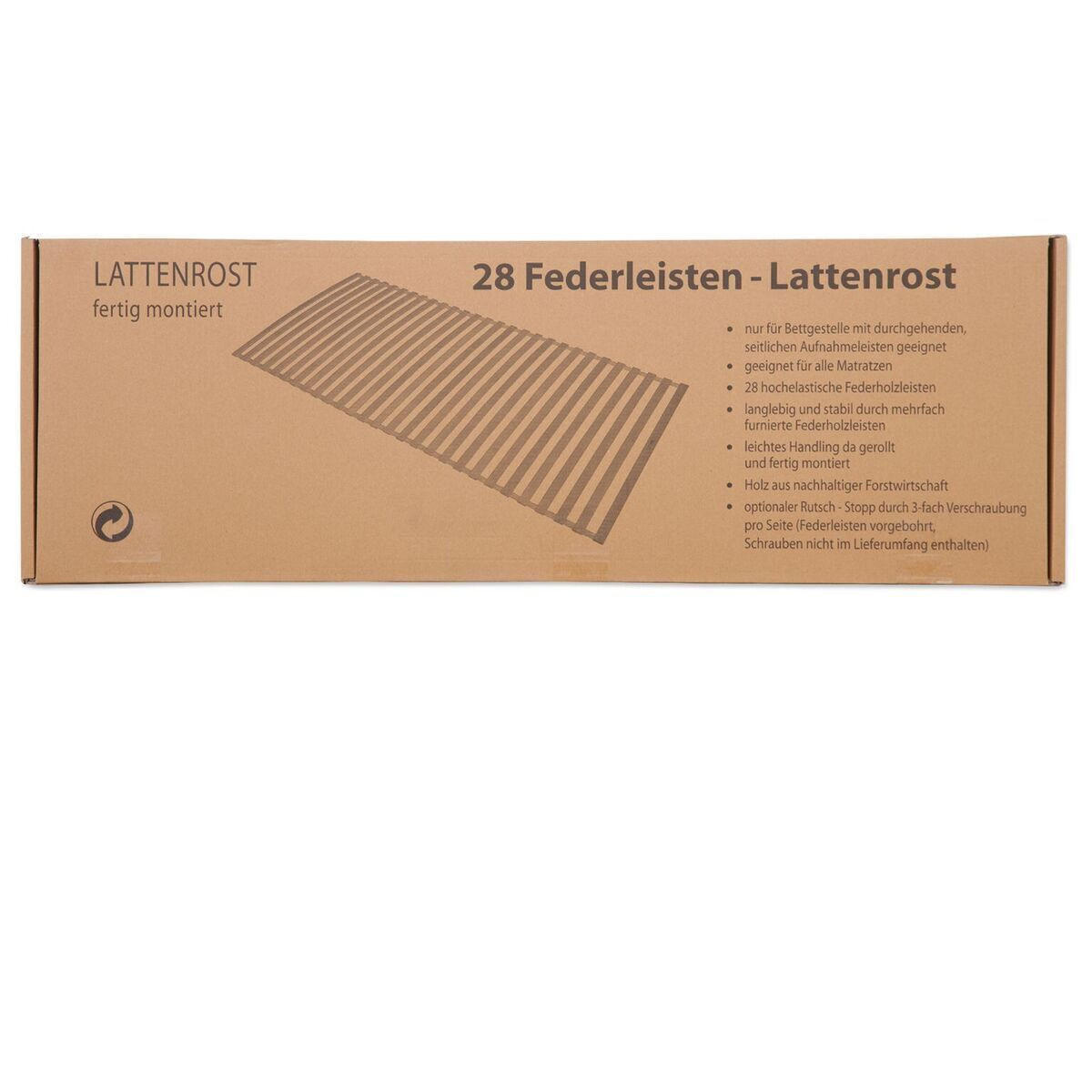 ROLLROST »Basic Comfort XXL« - Buchefarben, Holz (140/200cm) - JEKATEX