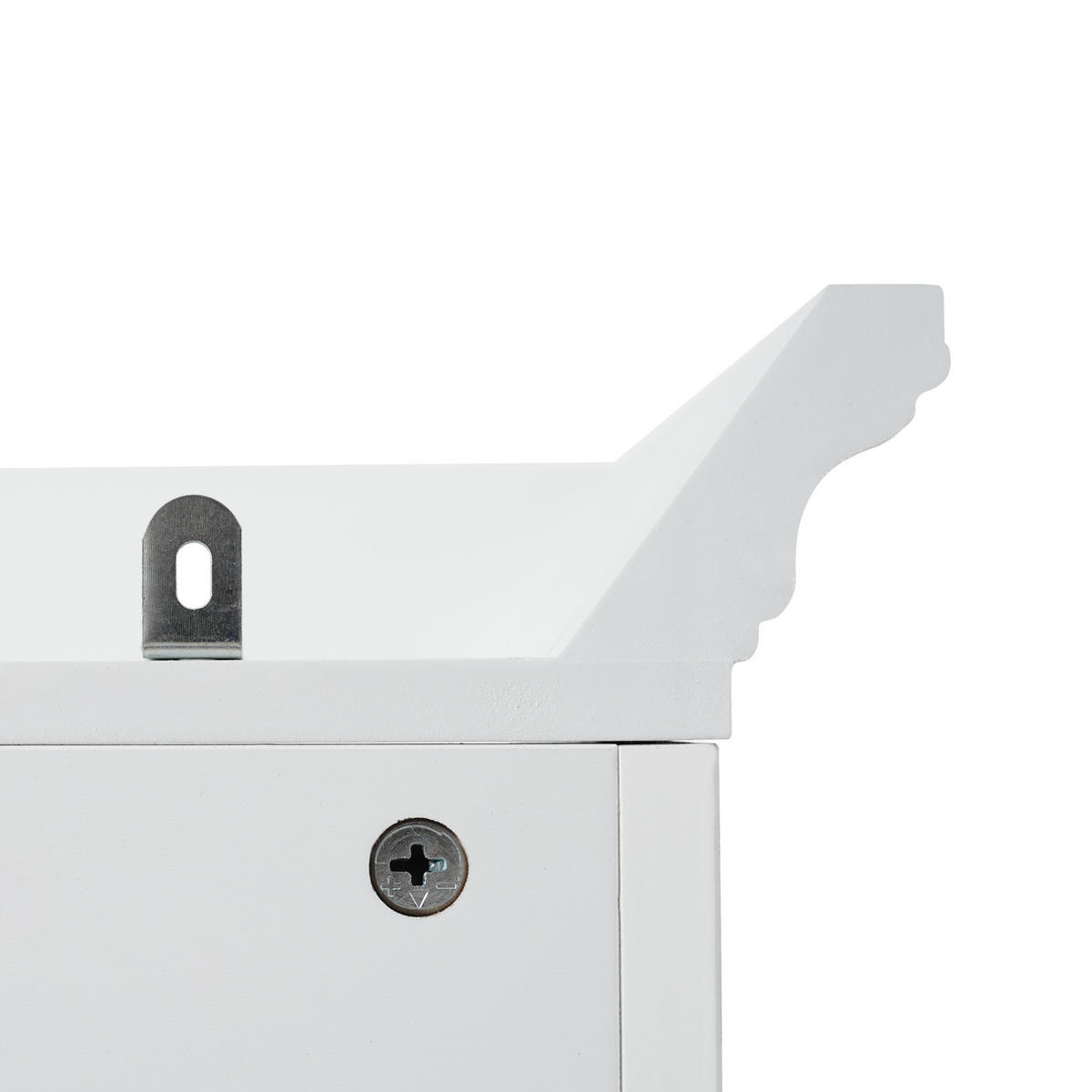 HOCHSCHRANK 60/40/180 cm aus MDF mit Sanftschluss und verstellbaren Einlegeböden Weiß - Weiß, Holzwerkstoff (57/180/38cm) - Modenvie