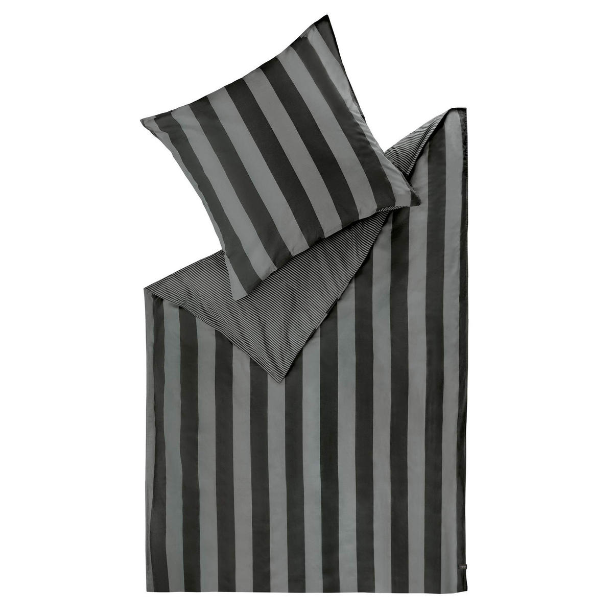 RENFORCÉ BETTWÄSCHE PANEL - Anthrazit, Textil (140/200cm) - Schöner Wohnen
