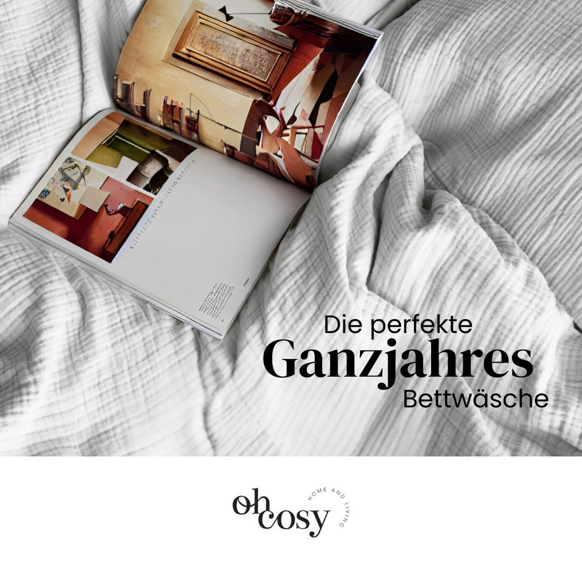 BETTWÄSCHESET Sally - Musselin - 2-teilig -135x200cm - Hellgrau - Hellgrau, Textil (135/200cm)