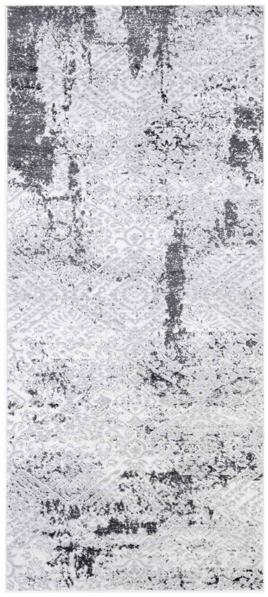 TEPPICHLÄUFER SKY hellgrau vintage 120/200 cm - Hellgrau, Textil (120/200cm) - Tapiso