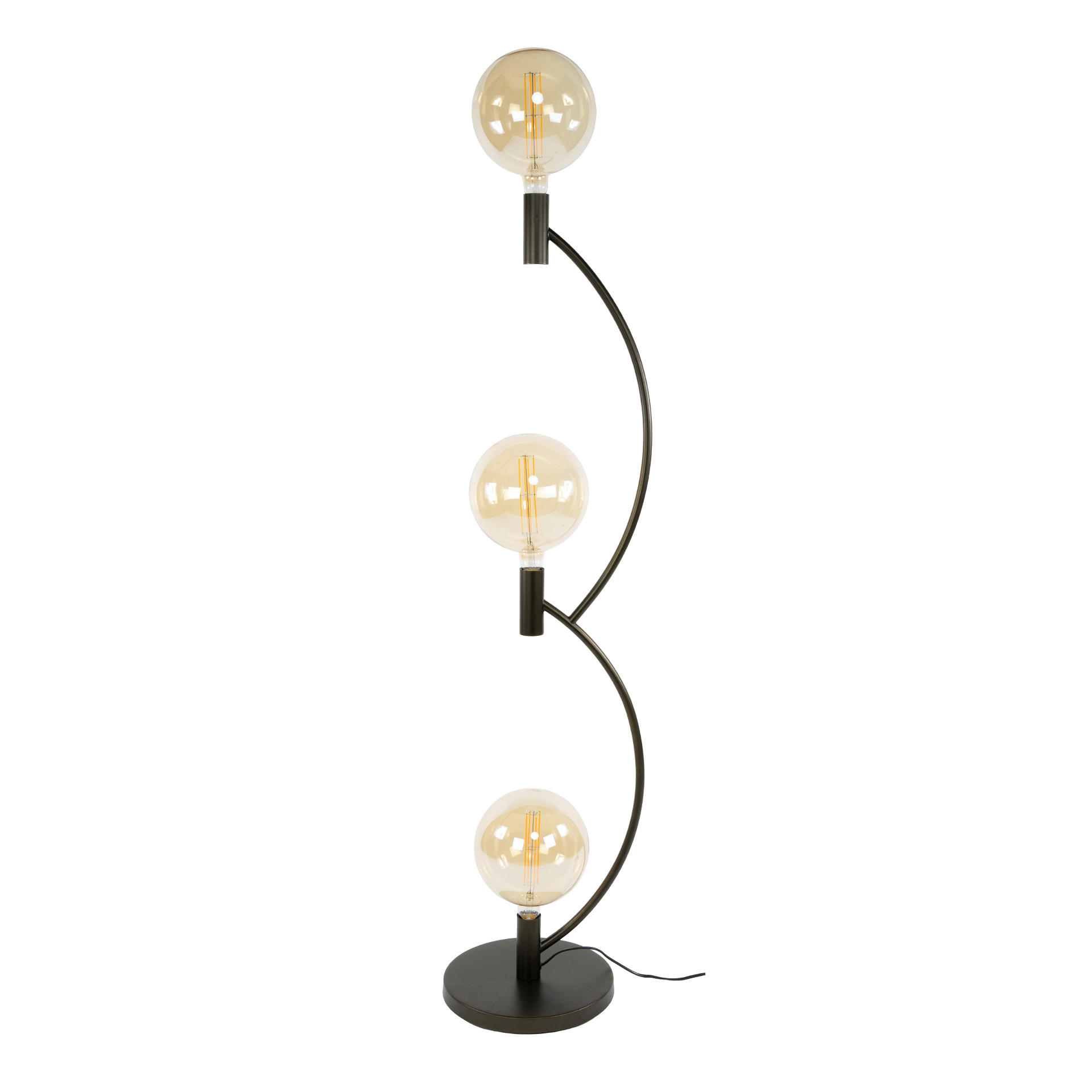 STEHLAMPE Arcus - Braun - 30/35/160 cm - Braun, Metall (30/35/160cm) - Hoyz Collection