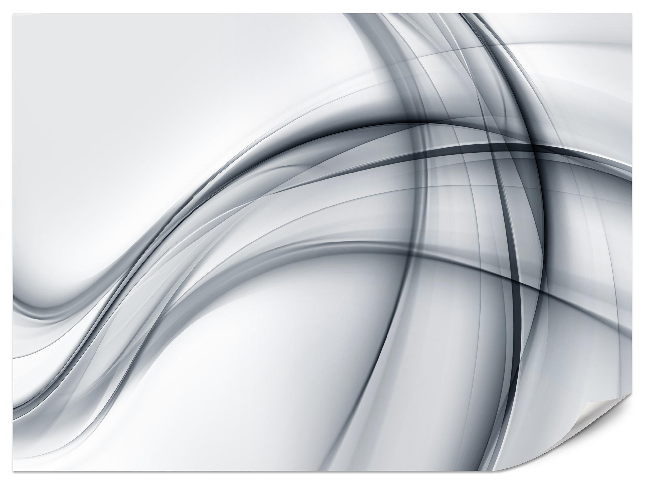 FOTOTAPETA Pre Obývaciu Izbu Abstraktné Sivé Línie Moderný Vzor 500 x 350 cm - čierna/sivá, papier (500/350cm) - Muralo