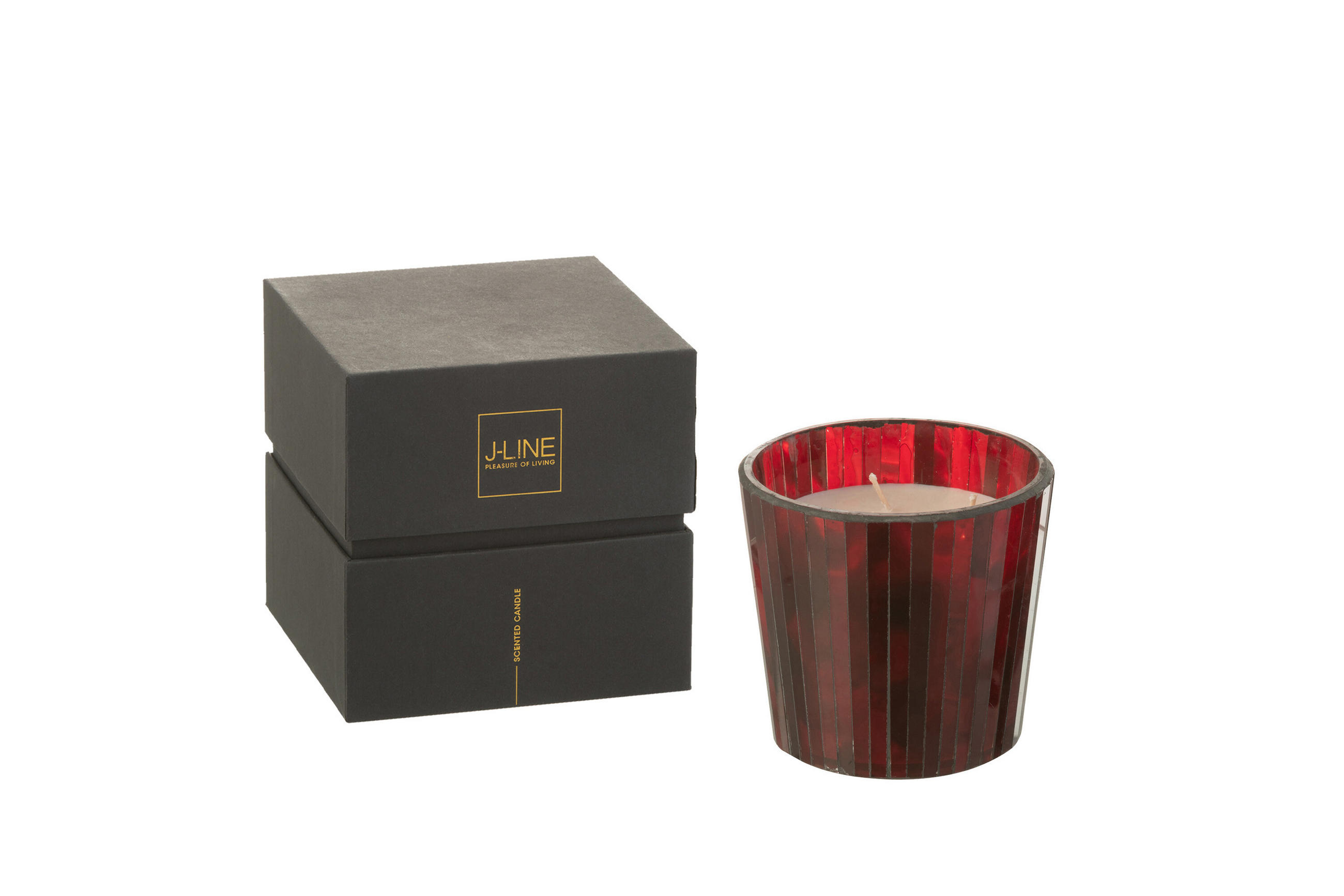 DUFTKERZE NOA - Rot - S - 35 Std. - Rot, Paraffin (12/11.5cm) - J-Line