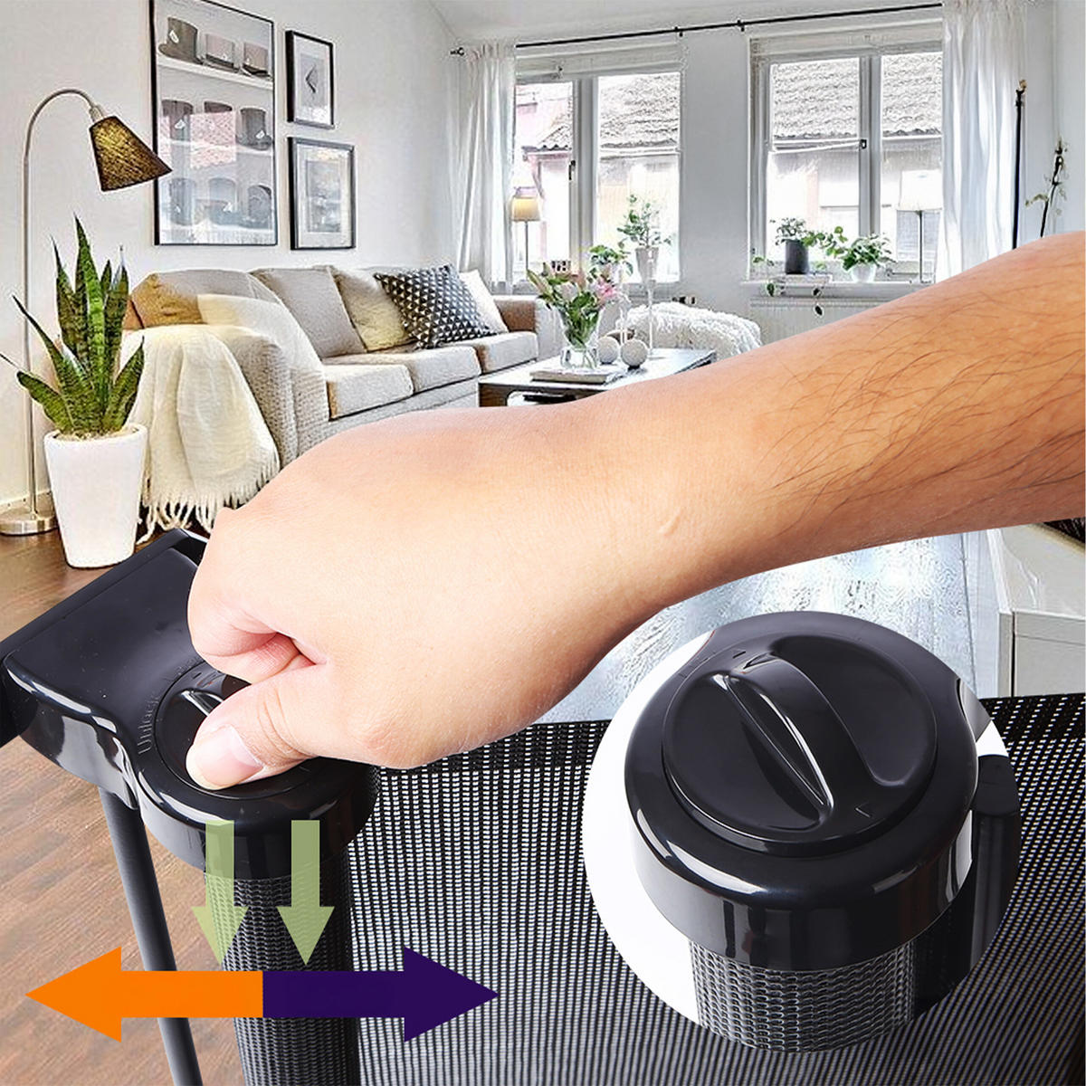 TÜRSCHUTZGITTER - Schwarz, Kunststoff/Metall (150/1cm) - Relaxdays