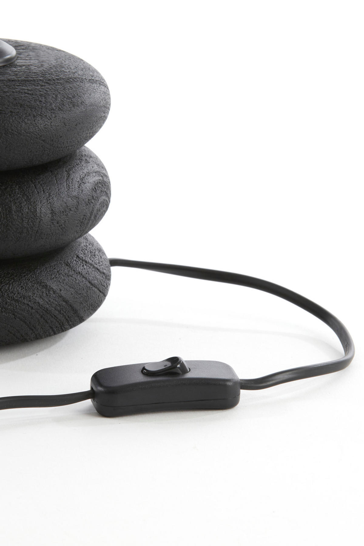 LAMPENFUSS Budongo Schwarz Ø12/12 cm - Schwarz, Holz (12/12/12cm) - Light & Living