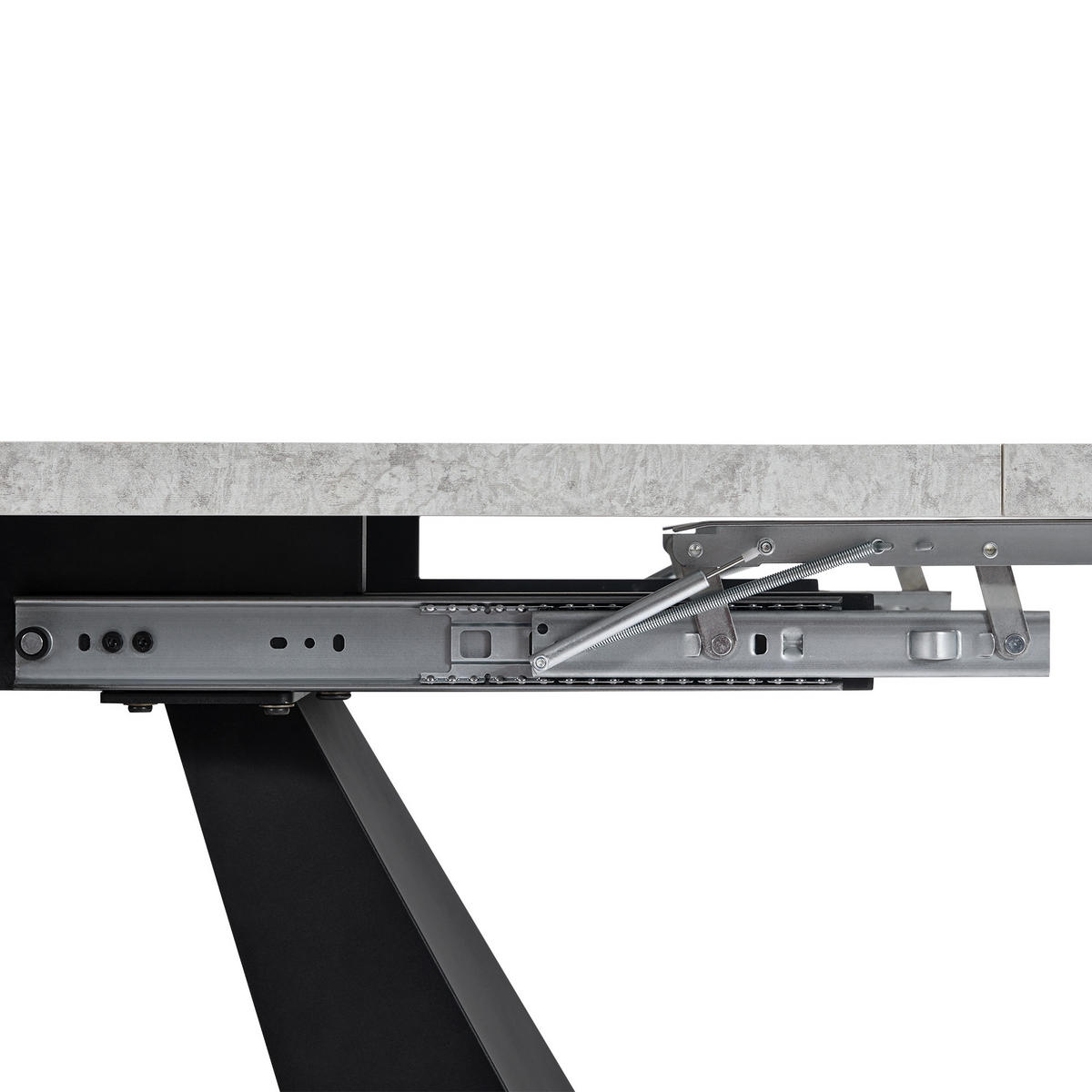 AUSZIEHTISCH Grau Schwarz 99-159/74/77 cm - Schwarz, Holz (74/159/77cm) - PANGIVO