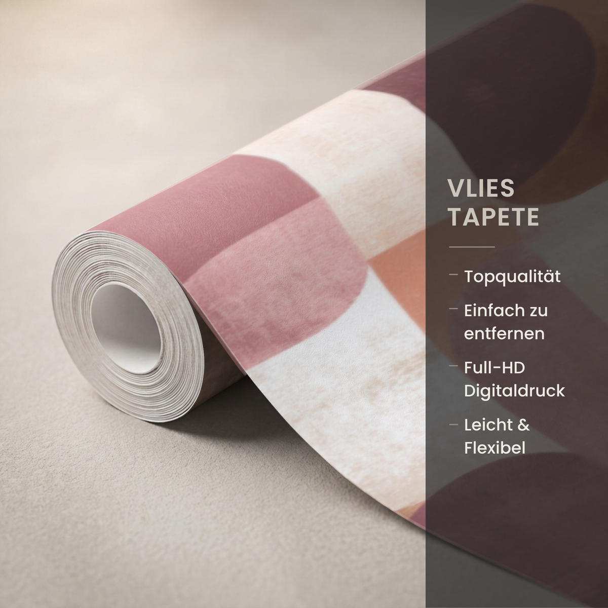 TAPETE - Geometrie - Modern - Retro - 280x200 cm - Multicolor, Papier (280/200cm) - OnlyWow