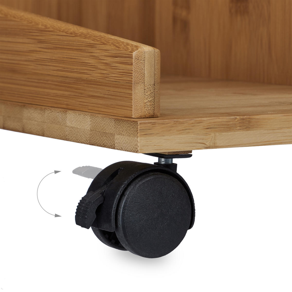 BEISTELLTISCH - Hellbraun, Holz (46/43/56.5cm) - Relaxdays