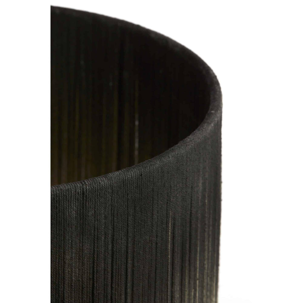 LAMPENSCHIRM Tossa Schwarz 35/35/25 cm - Schwarz, Textil (35/35/25cm) - Light & Living