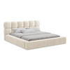 POLSTERBETT mit Bettkasten und Lattenrost 220x240 Beige - Beige/Creme, Kunststoff/Textil (180/200cm) - Makamii