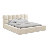 POLSTERBETT mit Bettkasten und Lattenrost 180x240 Beige - Beige/Creme, Kunststoff/Textil (140/200cm) - Makamii