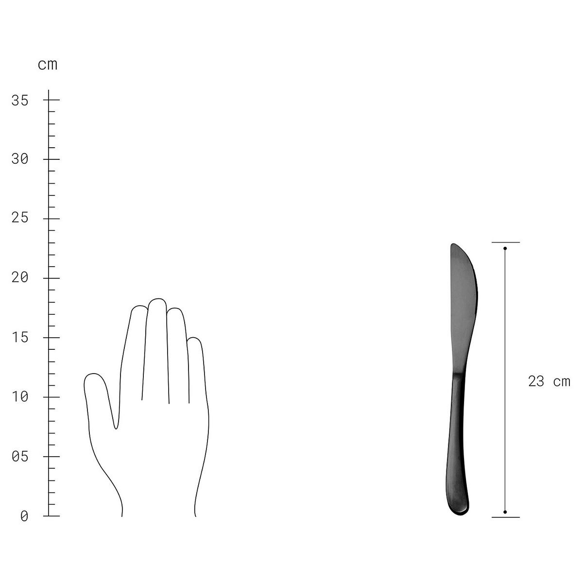 BESTECK-SET (20-teilig) Queens - Schwarz, Metall - Butlers