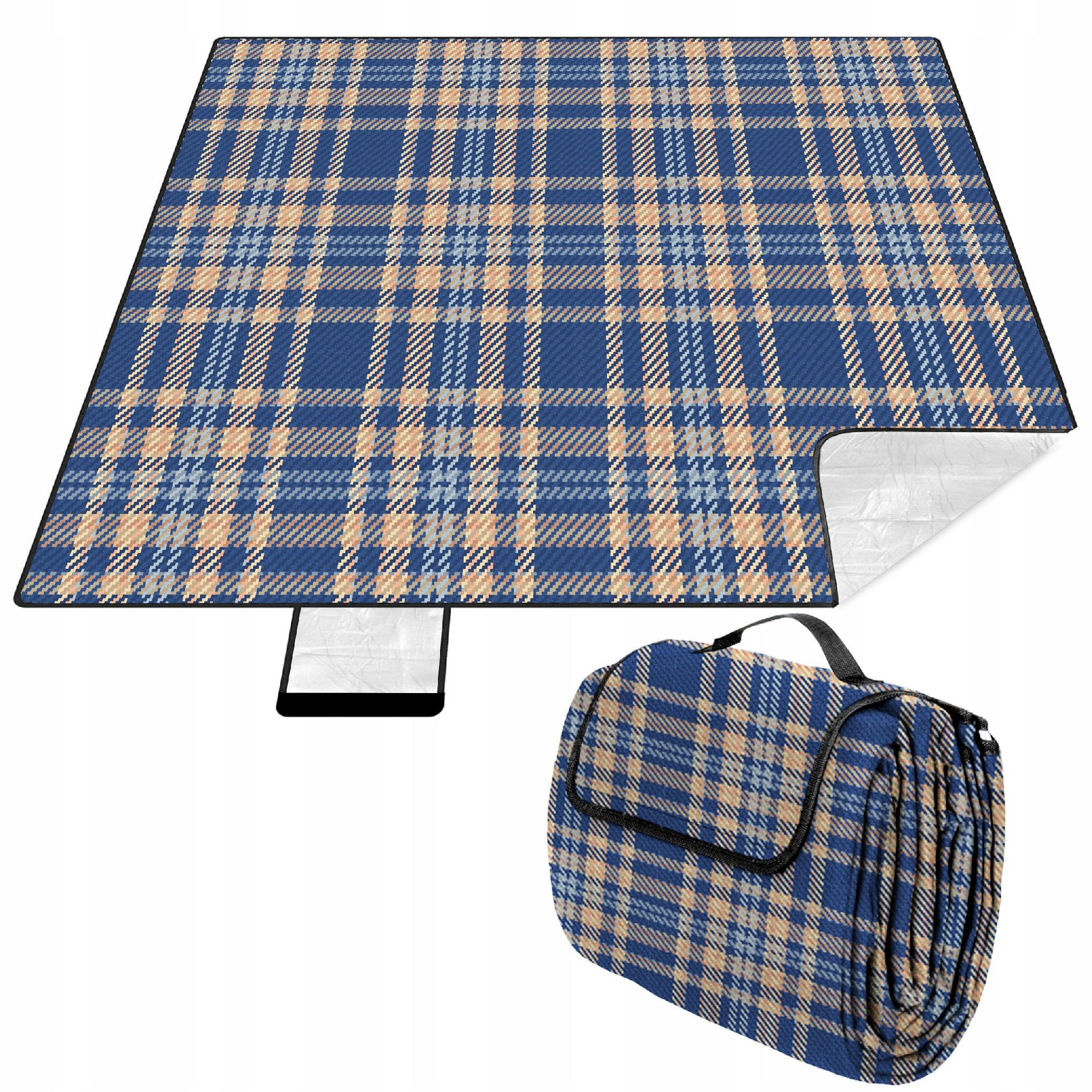 Krumad Picknickdecke Blau 200x200 cm