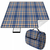PICKNICKDECKE - Blau, Textil (200/200cm) - KRUMAD