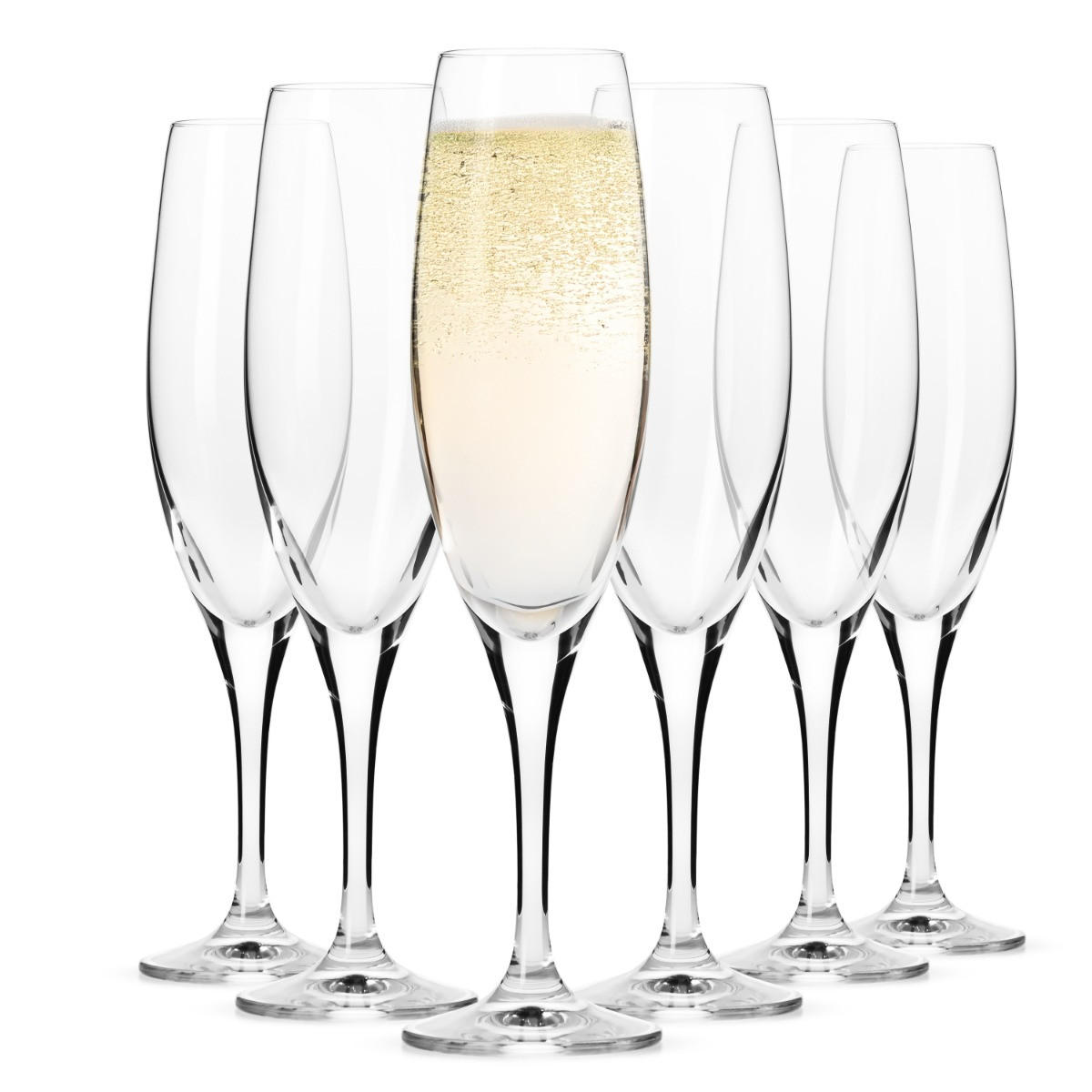 SEKTGLÄSER VENEZIA, 6ER-SET, 210 ML - Transparent, Glas (0.21L) - Krosno Glass