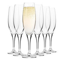 SEKTGLÄSER VENEZIA, 6ER-SET, 210 ML - Transparent, Glas (0.21L) - Krosno Glass