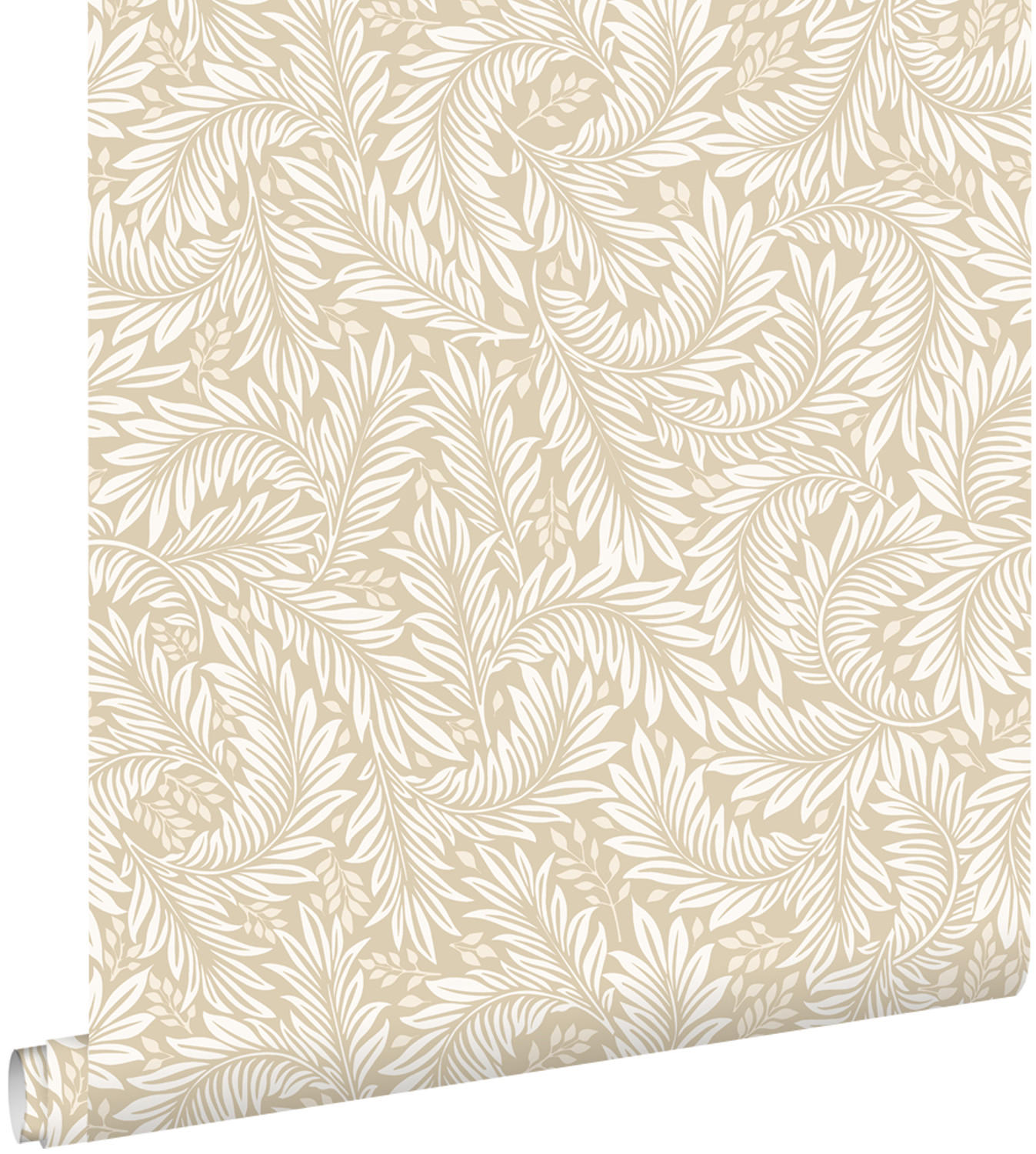 TAPETE Blätter 50 x 900 cm - Beige, Papier (50/900cm) - ESTAhome