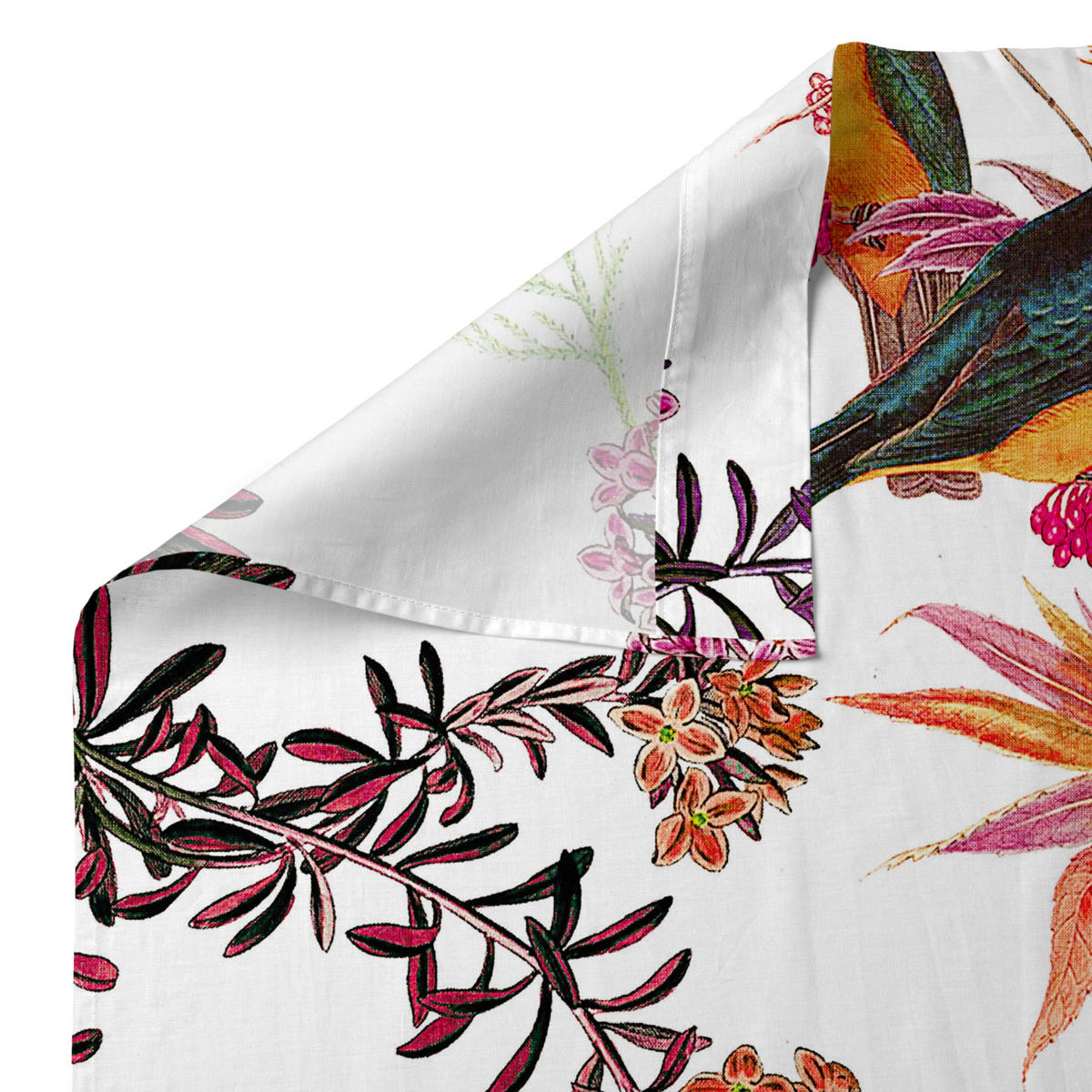 OBERBETTLAKEN birds of paradise 160x270 cm mehrfarbig - Multicolor, Textil (160/270cm) - Happy Friday