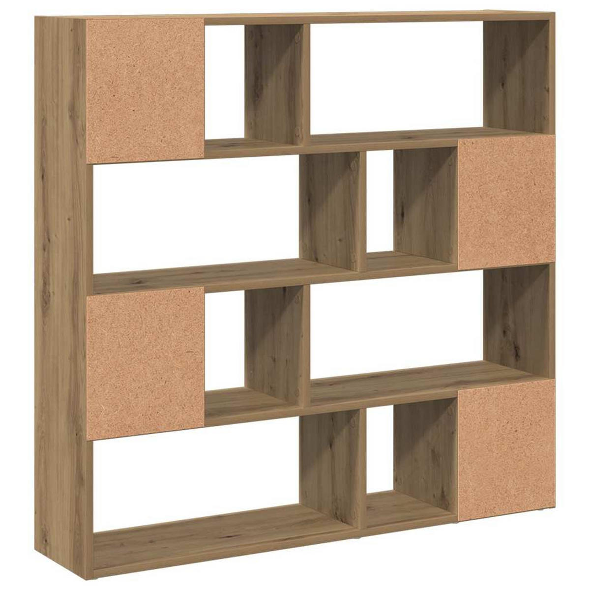 BÜCHERREGAL/RAUMTEILER Artisan-Eiche 105/24/102 Cm - Hellbraun, Holzwerkstoff (24/102/105cm) - vidaXL