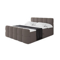 BOXBETT mit Matratze H4 - FAMA-Z - 140x200 cm Braun Quelle - Braun, Holzwerkstoff (140/200cm) - ALTDECOR