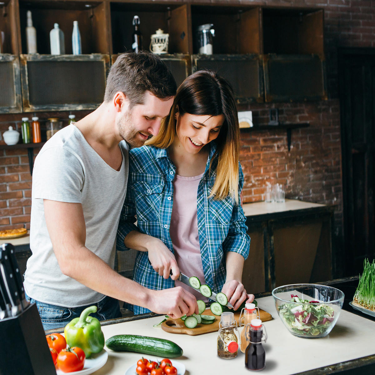 FLASCHEN Set - Transparent, Glas/Kunststoff (5/11.5/4.5cm) - Relaxdays