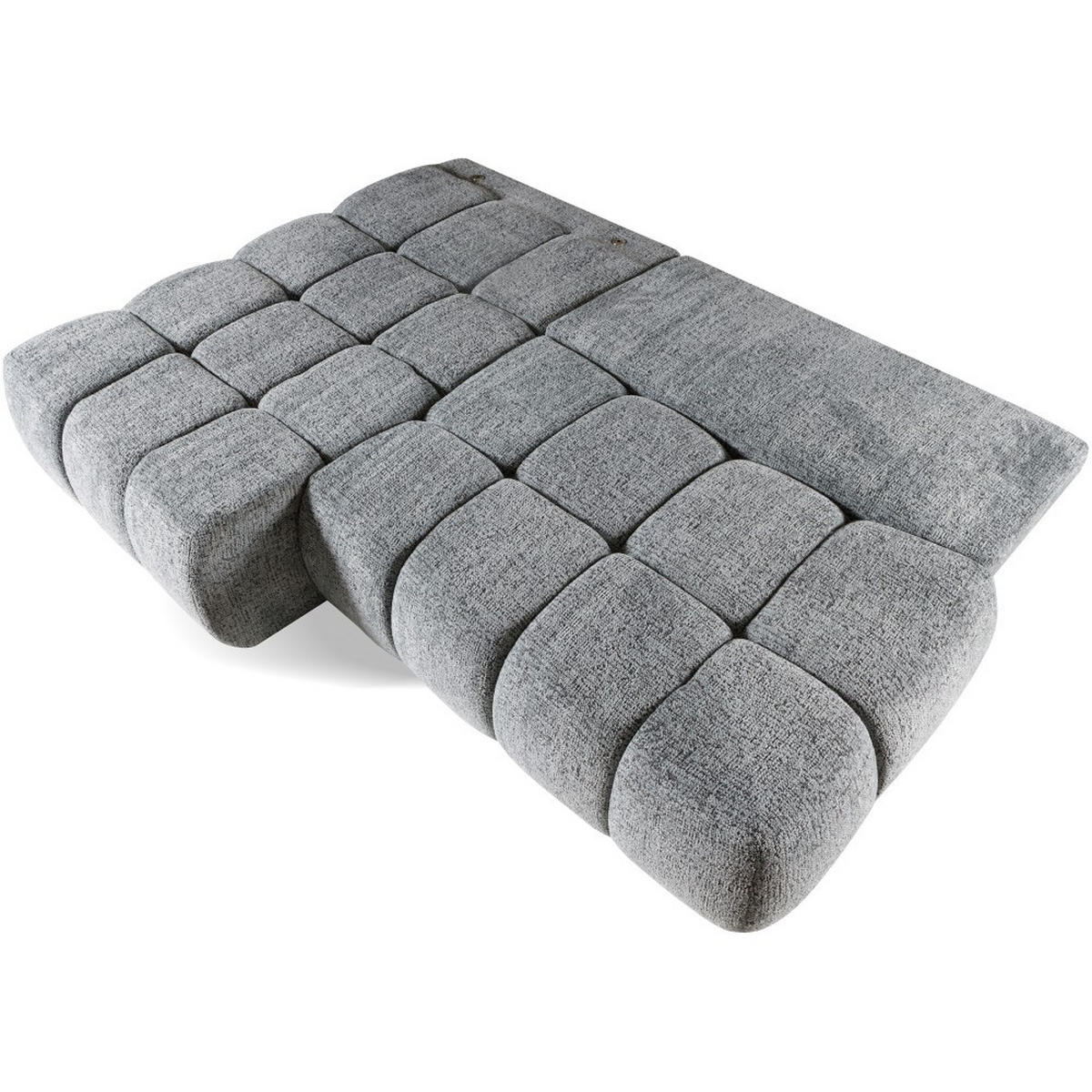 ECKSCHLAFSOFA Terio mit Bettkasten, links, Grau - Grau, Textil (225/172cm) - Beautysofa