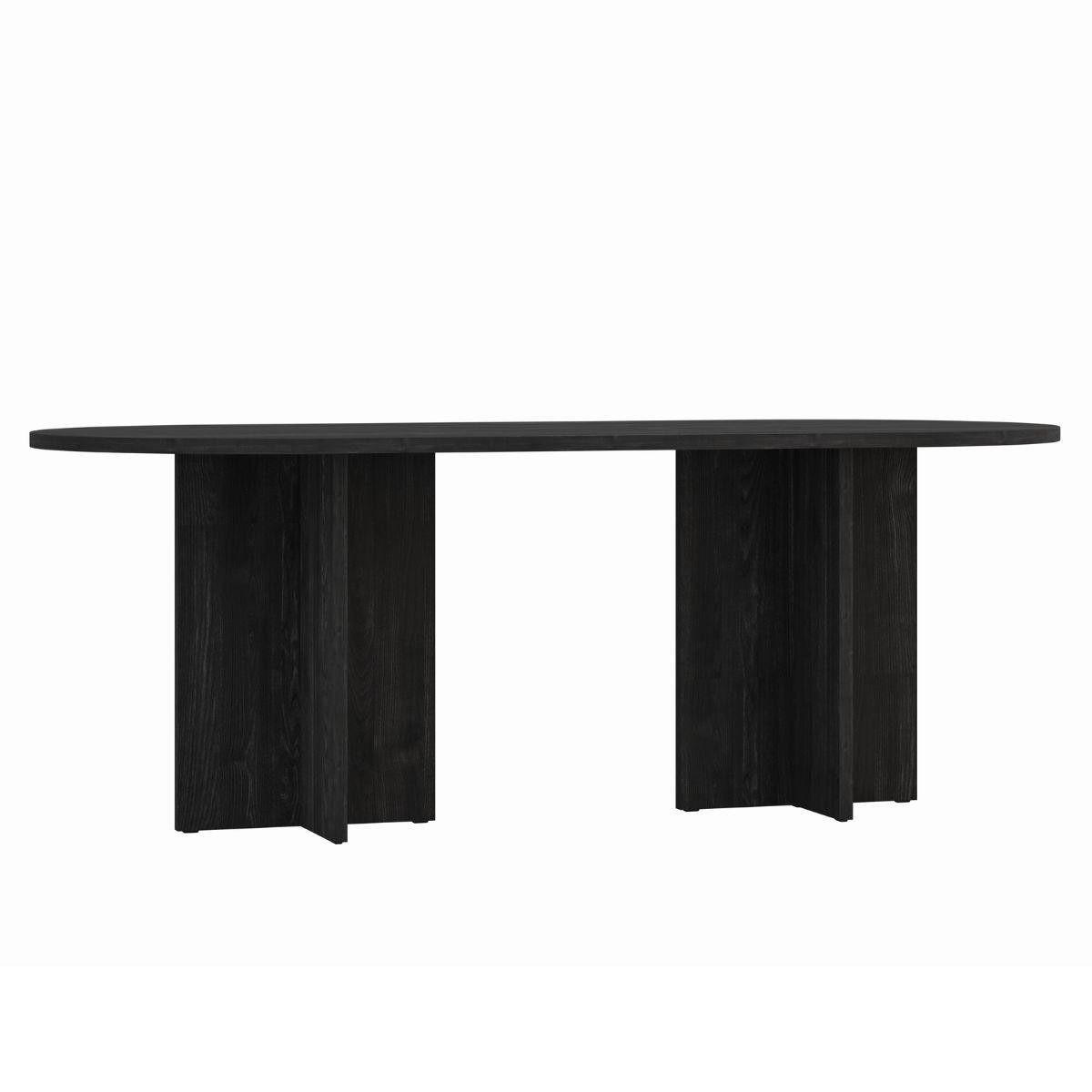 ESSTISCH Jesion Portland SANAS - Schwarz, Holzwerkstoff (90/204/75cm) - Compleo24