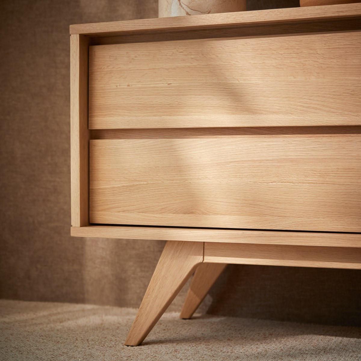 SIDEBOARD Esmée Natur aus Eiche - Naturfarben, Holz (130/60/35cm) - Tikamoon