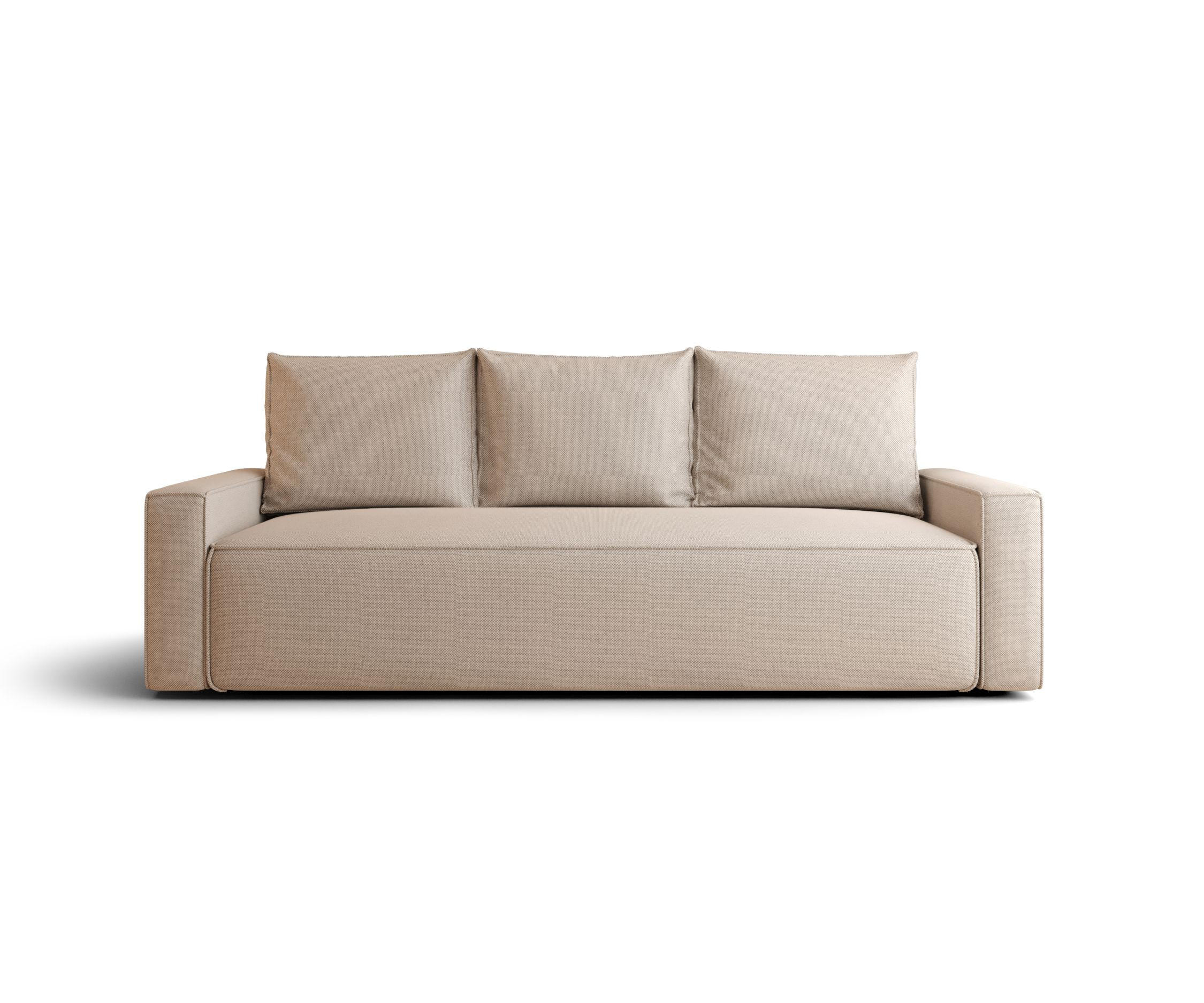 SOFA mit Schlaffunktion SAVIO Curio 15 - Beige, Textil (232/90/90cm) - Bedante