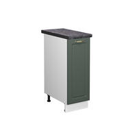 APOTHEKERUNTERSCHRANK Fame-Line Grün-Gold Landhaus 30 cm, AP Anthrazit - Weiß/Grün, Holzwerkstoff (30/82/60cm) - Vicco