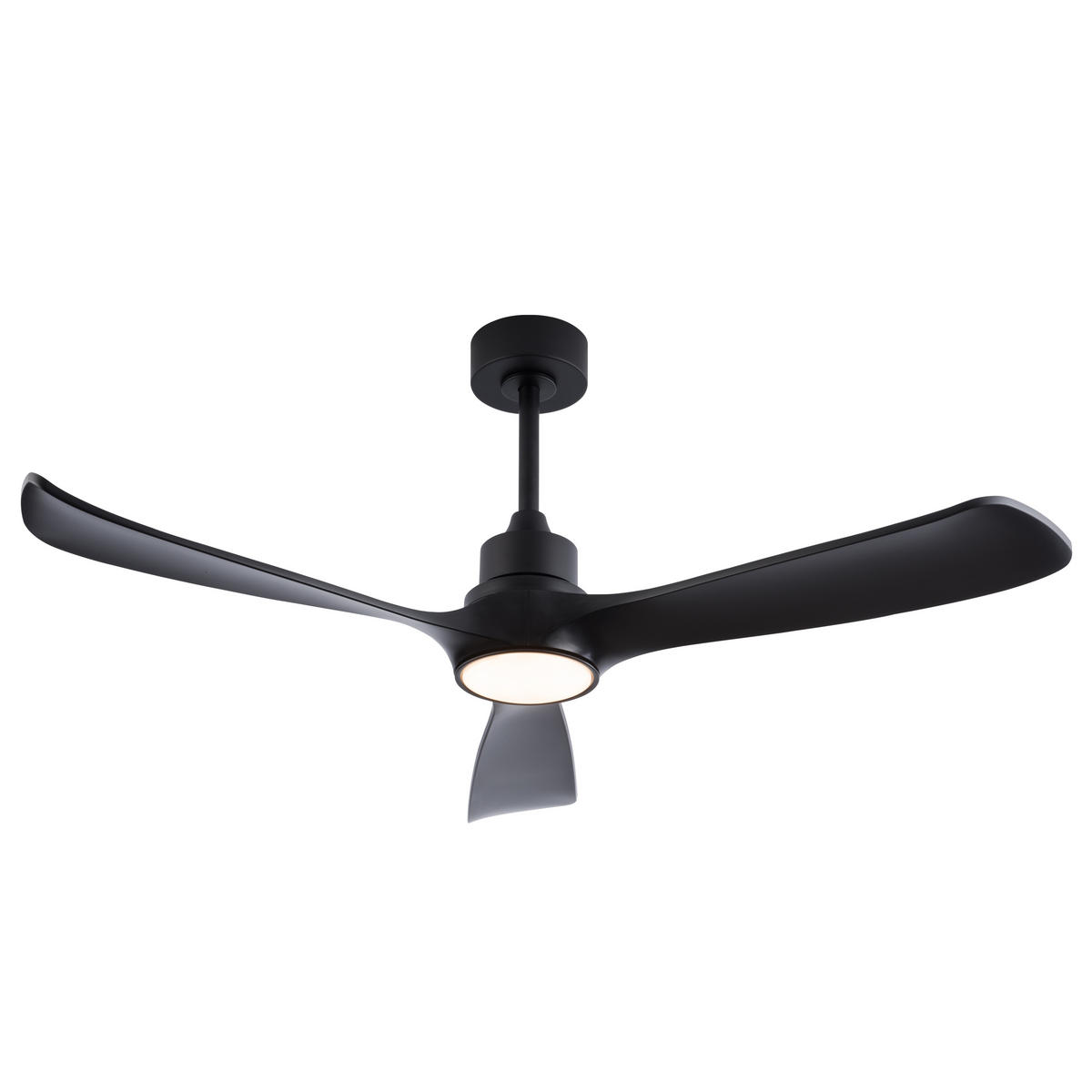 DECKENVENTILATOR DE-16246 52 Zoll mit Fernbedienung & 3 Farben Schwarz - Schwarz, Kunststoff (132/132/48cm) - ComfortXL