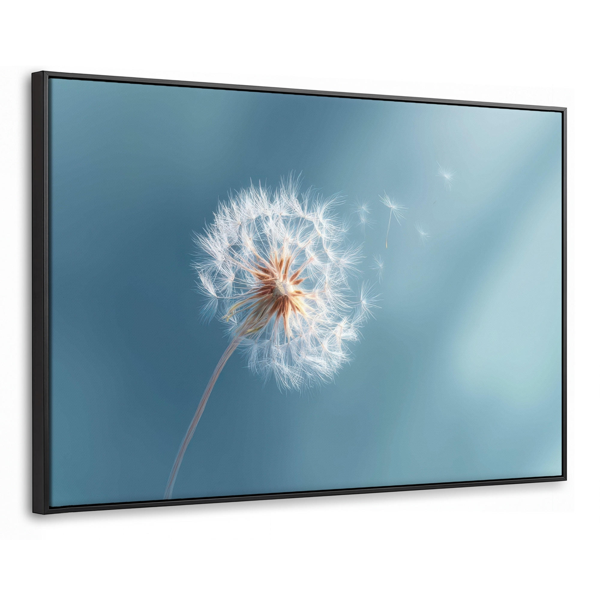 MuchoWow Leinwand Blaugrau 150x100 cm