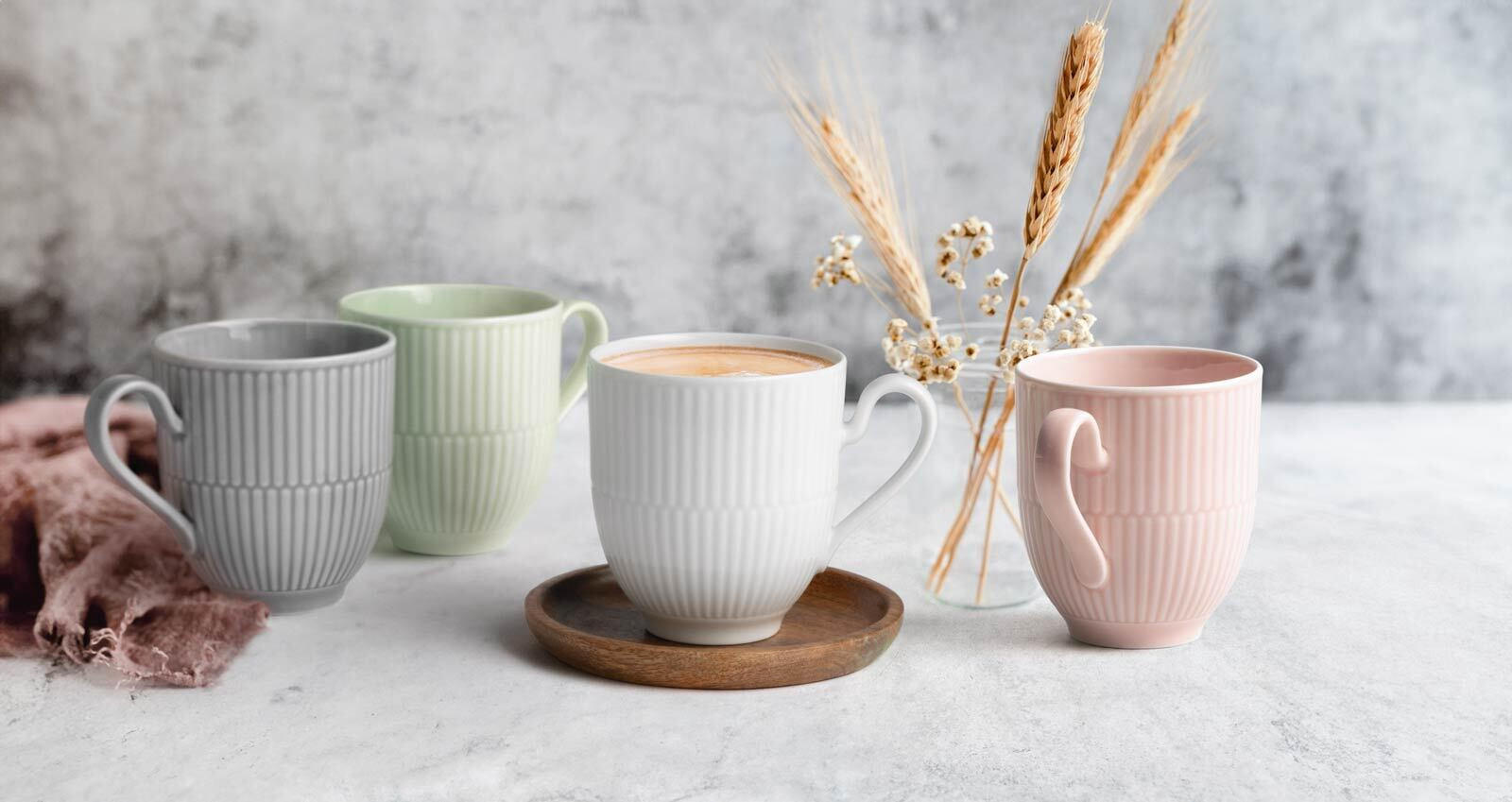 FRÜHSTÜCKS-SET Amina Rosé 18er Set - Rosa, Keramik (1/1/1cm) - Seltmann Weiden