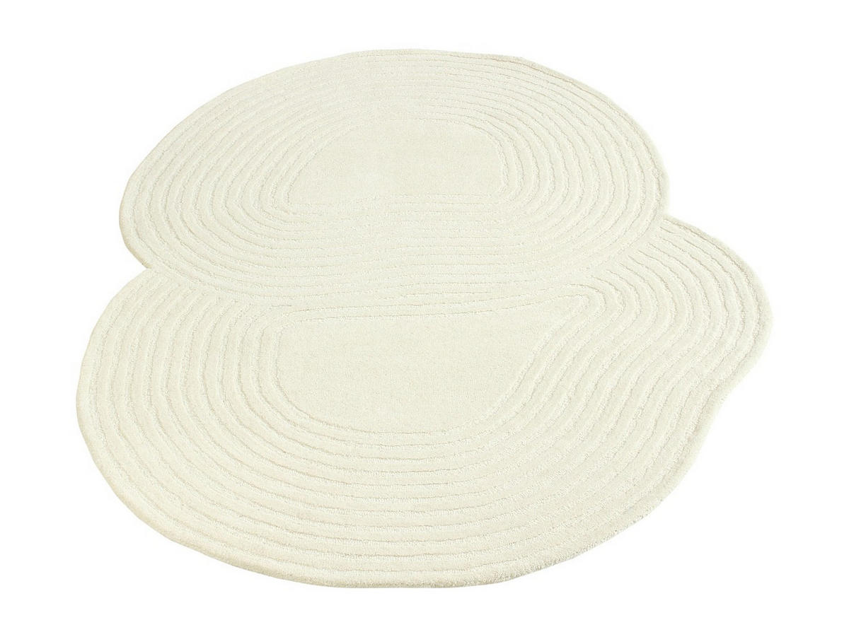 WOHNZIMMERTEPPICH - 160 cm x 120 cm - stoff - elfenbeinfarben Velima - Weiß, Textil (160/120cm) - Vente-Unique
