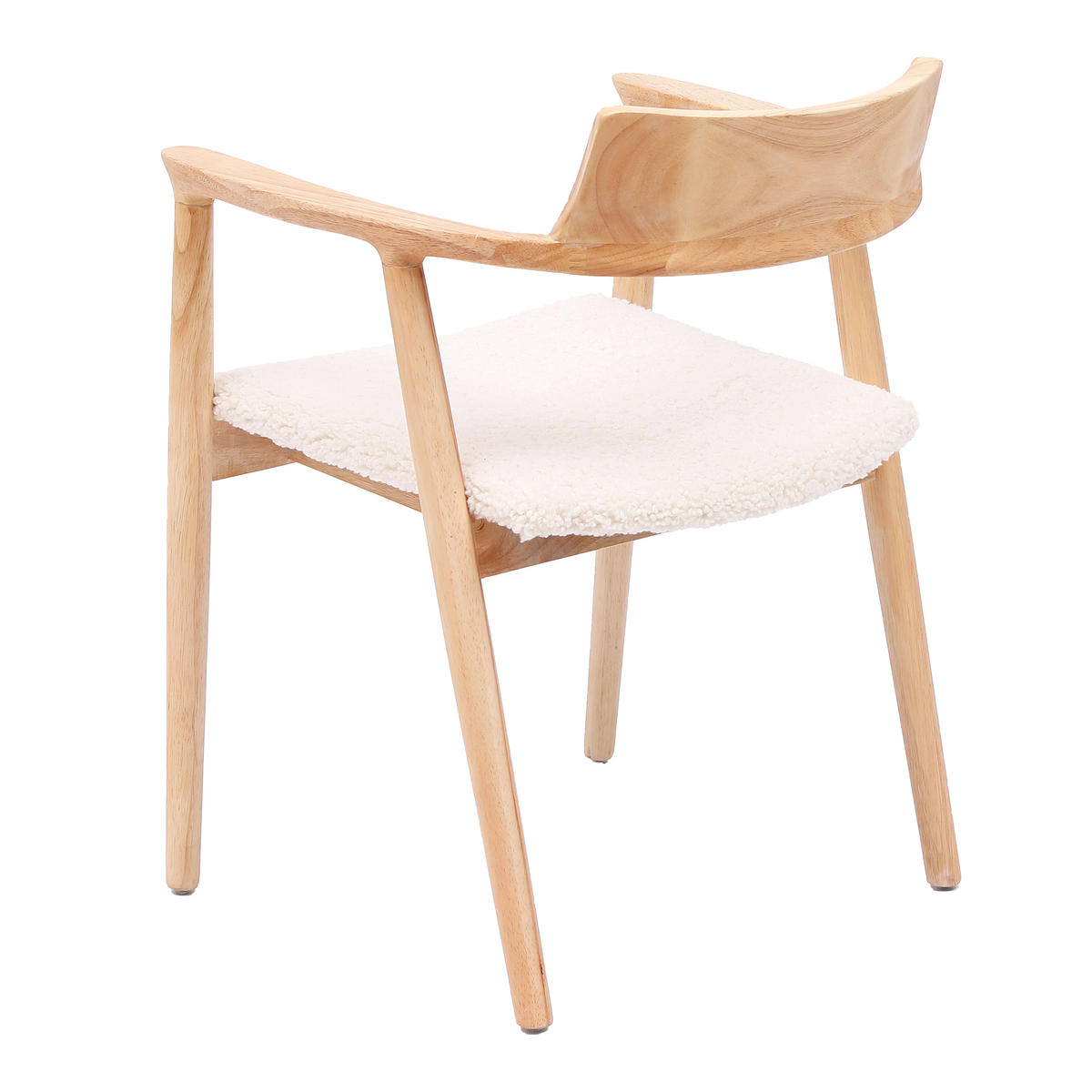 STUHL 2er-Set Holz Weiß - Weiß, Holz (58/75/57.5cm) - Nordlys